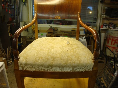 Upholstery of furniture.