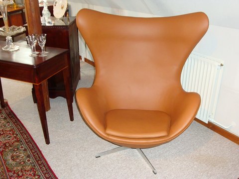 "The Egg" by Arne Jacobsen, which we have repaired and upholstered.