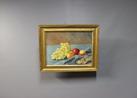 Maleri med opstilling af frugter fra ca. 1920. 
5000m2 udstilling.