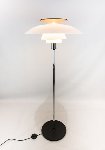 PH80 floor lamp designed by Poul Henningsen and manufactured by Louis Poulsen. 
5000m2 showroom.