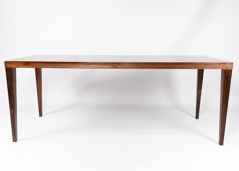 Aflangt sofabord med udtræksplade i Palisander af Dansk design fremstillet hos 
Silkeborg Møbelfabrik i 1960erne. 
5000m2 udstilling.

