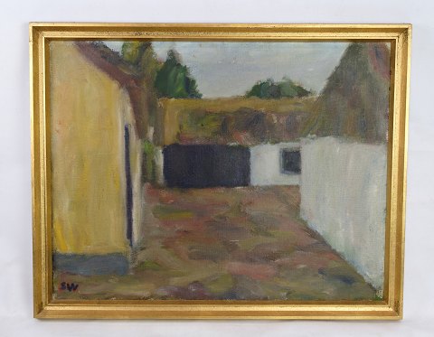 Oil painting on canvas with motif farm painted by Sixten Wiklund in the 1950s.
H:54 B:68
Great condition
