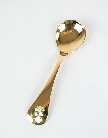 Georg Jensen anniversary spoon, designed by Annelise Bjørner, "Snebær", 2000
Great condition
