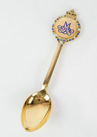 Jubilee spoon, A. Michelsen, Queen Margrethe II