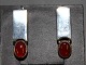 A pair of silver earrings 925s  with carnelian. 5000 m2 showroom.