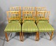 Six dining room chairs - Walnut - Master carpenter - 1940
