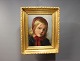 Antique portrait painting from the 1800 hundreds, with a wooden frame decorated 
with gold leaf.
5000m2 showroom.