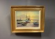 Oil painting of the Beach at sun down signed Th. Skovgaard by Theodor Skovgaard.
5000m2 showroom.