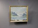 Painting on canvas with motif of Mountains and a lake by an unknown artist.
5000m2 showroom.