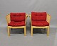 A pair of easy chairs designed by Rud Thygesen and Johnny Sørensen. 
5000m2 showroom.
