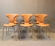 A set of 6 Munkegaard chairs in cognac colored leather by Arne Jacobsen and 
HOWE.
5000m2 showroom.