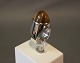 Ring in 925 sterling silver with a brown stone stamped MPC by 
M.P.Christoffersen.
5000m2 showrom.