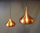 A pair of "Orient" pendants, model P1 and P2, by Jo Hammerborg for Fog and 
Mørup.
5000m2 showroom.