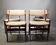 A set of 4 dining chairs in teak and light wool upholstery of danish design from 
Nova furniture factory, 1960s.
5000m2 showroom.