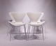 Sæt af 4 Syver stole, model 3107, Limited Edition #105, af Arne Jacobsen og Fritz Hansen.5000m2 udstilling.