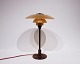 PH 3/2 tablelamp with amber colored shades by Poul Henningsen and Louis Poulsen, 
from the 1920s.
5000m2 udstilling.