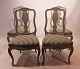 A set of four grey painted dining chairs in the style of Rococo from the 1860s.
5000m2 showroom.