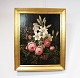 Oil painting with floral motif by I.L. Jensen school from around the years 
1840-1880.
5000m2 showroom.