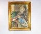 Oil painting, portrait of children, signed Klenø by Evgenij Klenø (1921-2005) 
from 1946.
5000m2 showroom.
