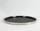Dish of stainless steel with black wooden tray by Stelton.
5000m2 showroom.