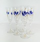 set of six champagne glass decorated with blue and gold flowers.
5000m2 showroom.
