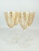 Set of four wine glass decorated with gold pattern.
5000m2 showroom.
