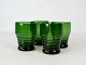 Sæt af fire mørkegrønne vanglas, i flot brugt stand fra 1930erne.
5000m2 udstilling.