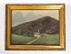Oil painting with nature motif and gilded frame, signed C.B. from the 1930s.
5000m2 showroom.