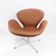 Svane stolen, model 3320, designet af Arne Jacobsen i 1958 og fremstillet af Fritz Hansen.5000m2 udstilling.