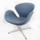 The swan chair, model 3320, designed by Arne Jacobsen in 1958 and manufactured by Fritz Hansen in 2014. 5000m2 showroom.