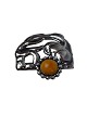 Brooch of 833 silver in the style of Art Nouveau with amber, stamped BH from the 
1930s. 
5000m2 showroom.
Great condition
