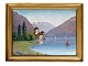 Maleri, lærredet, landskabsmaleri, 1930, 32x42
Flot stand
