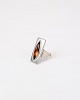 Vintage Ring - Model No: 230 - Pewter - Embellished With Amber - Jørgen Jensen - 
Pewter - 1960s
Great condition
