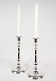 Set Of 2 Candlesticks - Silver Plated Brass - Stamped I.P.O Hansen - Copenhagen 
- 1890s
Great condition
