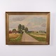 Landskabsmaleri på Lærred i Guldramme 58,5 x 78 cm
