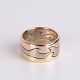 Georg Jensen Fusion Ring 18 Karat Guld, rødguld, hvidguld og rosaguld.