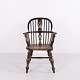 Antik Windsor Armstol i Træ med Tremmeryg ca. 1860–1880